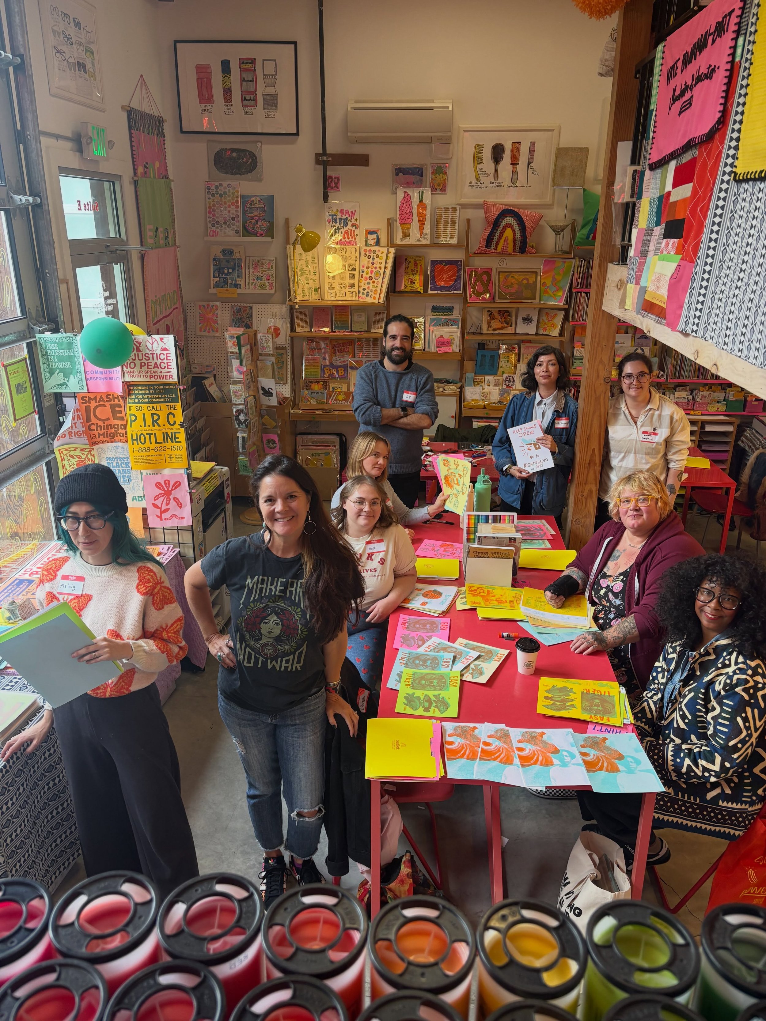 Last Saturday&rsquo;s workshop was so dreamy! Thanks, crew! If you want to try your hand at riso, we still have a few seats left in our 2026 workshops (with one coming up next Wednesday afternoon, in case Saturdays are not your thing!) 

Tickets on o