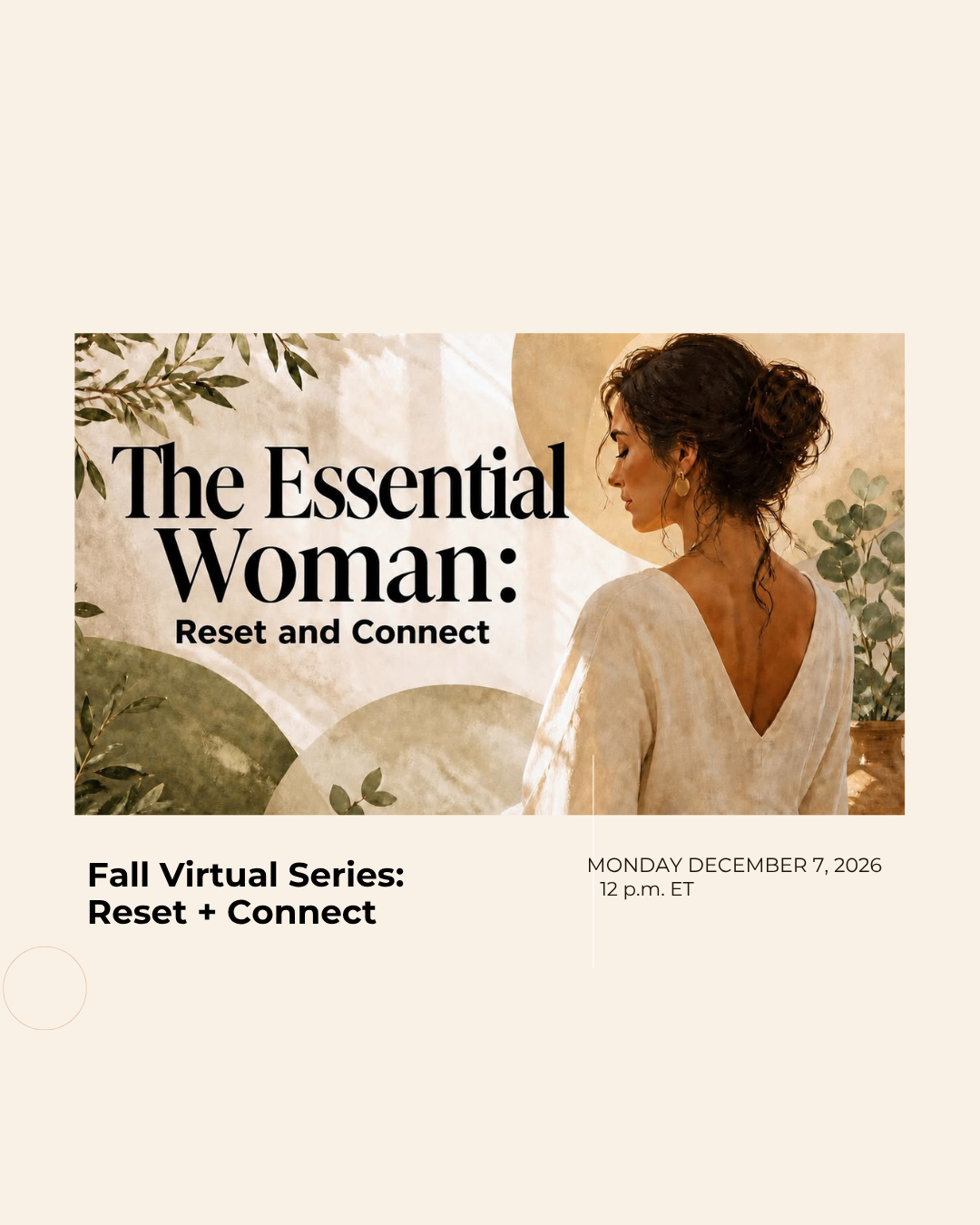 The Essential Woman Fall Series: Reset and Connect (Online) 