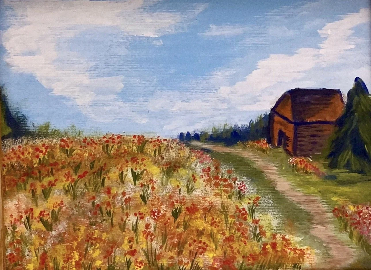 The Flower Field (12x9")