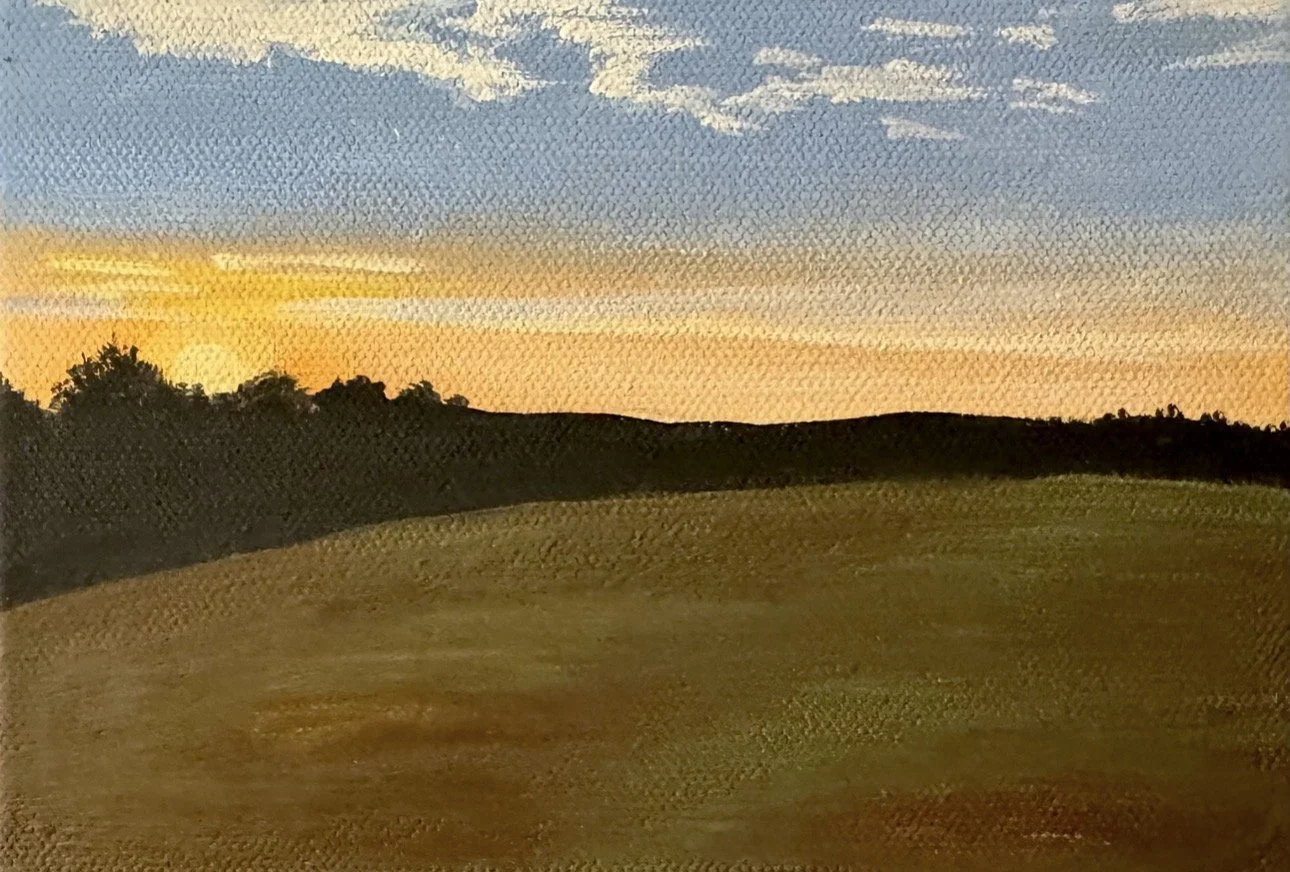 Sunset at Okehocking (5x7")