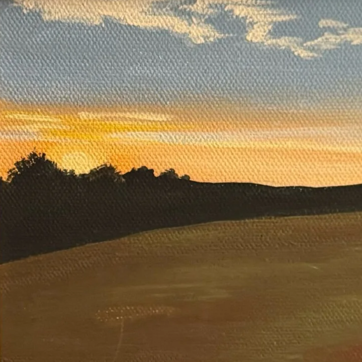 Sunset at Okehocking (5x7")
