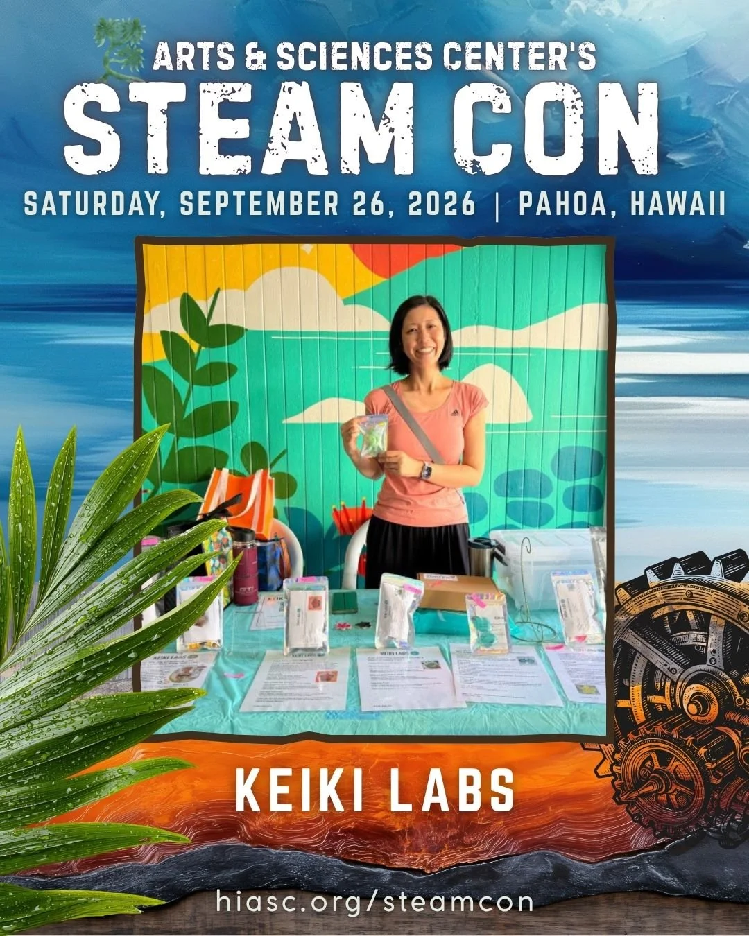 As the mastermind behind @keikilabs  and a current Chemistry Instructor at Hawaiʻi Community College, Dr. @emi.leung  is a local treasure! 

We are excited to have Dr. Leung engaging in hands-on activities with the keiki at STEAM-CON on Saturday, Sep