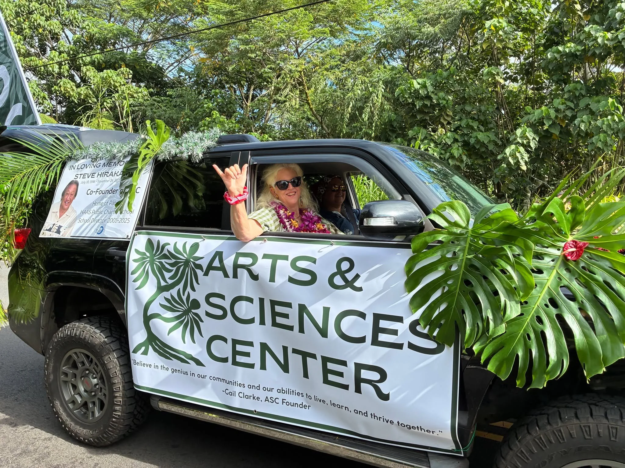 It would not be an exaggeration to say that Gail Clarke is the mother of the Arts &amp; Sciences Center and Hawai'i Academy of Arts &amp; Science Public Charter School in Pāhoa. 

Gail's infusion of benevolence into to these organizations, and dedica