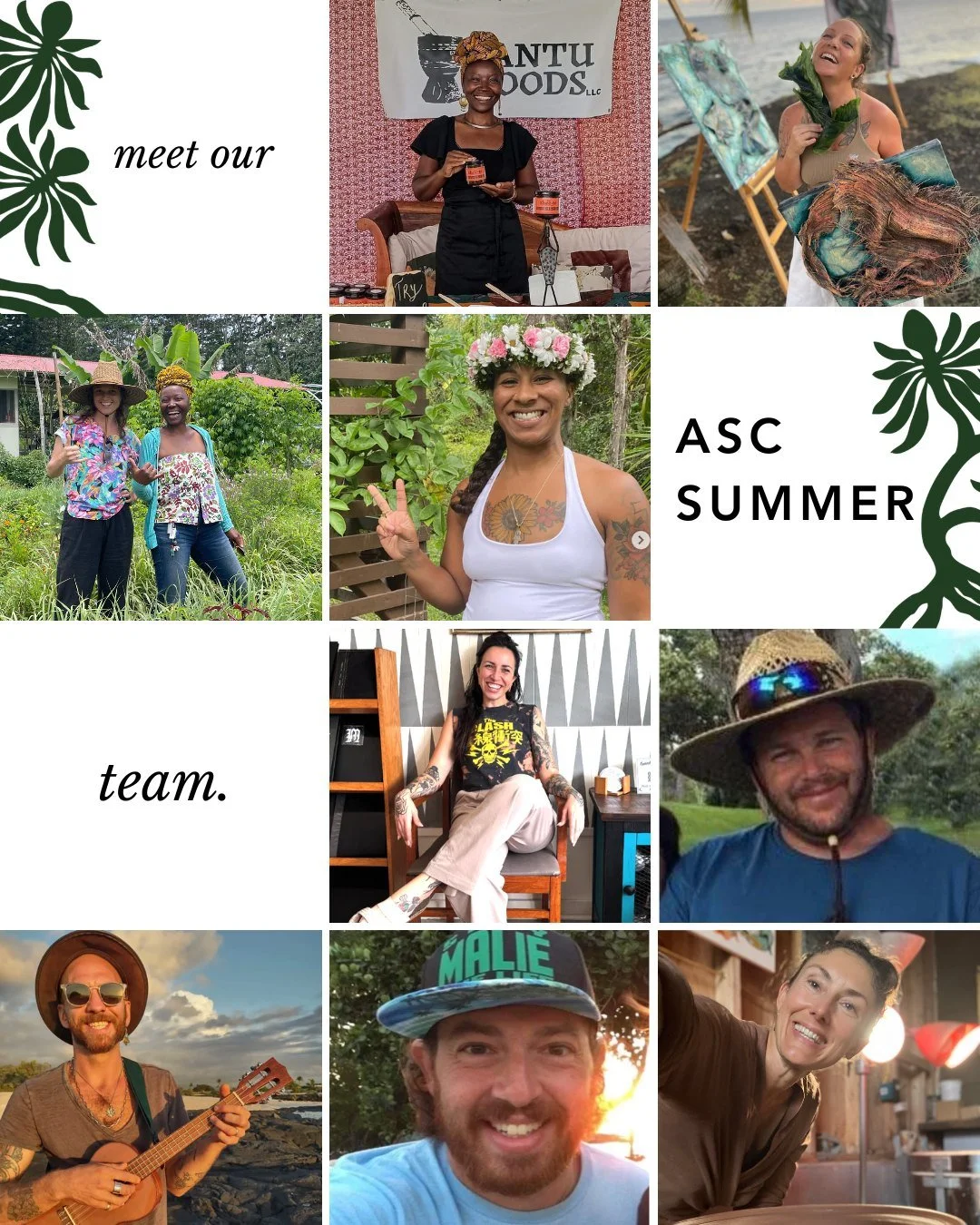 Allstar lineup for this year's ASC Summer of mixed media arts &amp; sciences!

Free enrollment &amp; lunches!
Designed for Pahoa-area students in middle and high grades.

June 1-11, Monday-Thursday, 9a-2:30p

All info &amp; registration: hiasc.org/su