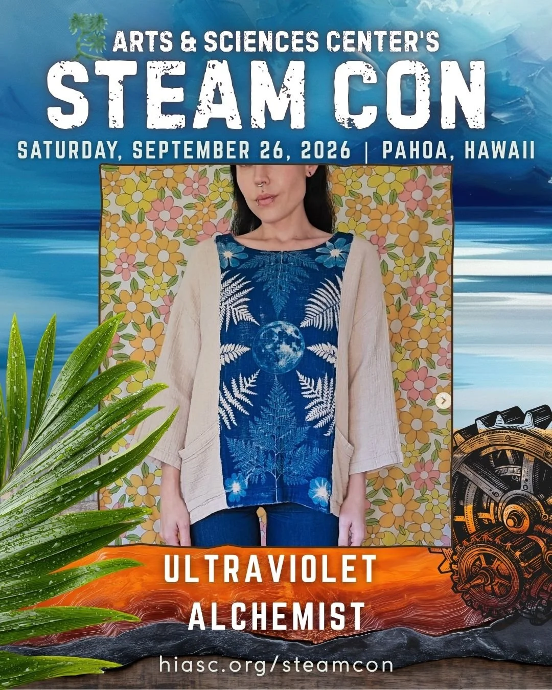 Soooo stoked for Sam Parkins @ultravioletalchemist to be sharing her magic with STEAM-CON! Watching the process of cyanotype develop is such a satisfying example of science melding with art. 

With Sam's guidance, you'll be able to take home your ver