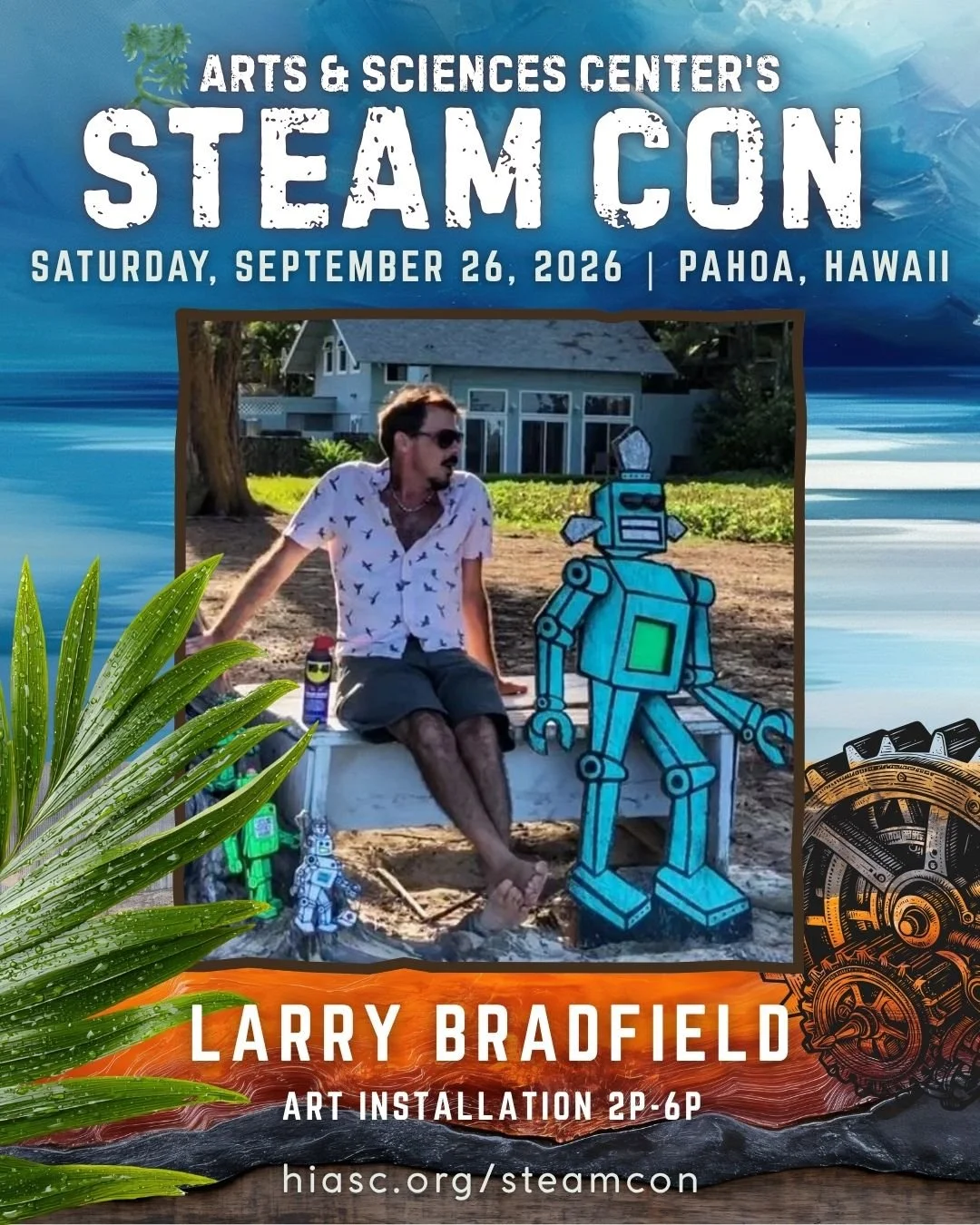 We are honored to unveil @larrybrooksbradfield's latest (10 foot tall) brain-child in all its glory at STEAM-CON! 

If you know Larry, then you know the smart, heart, and creativity that goes into his projects. (And, if you're like me, you probably w