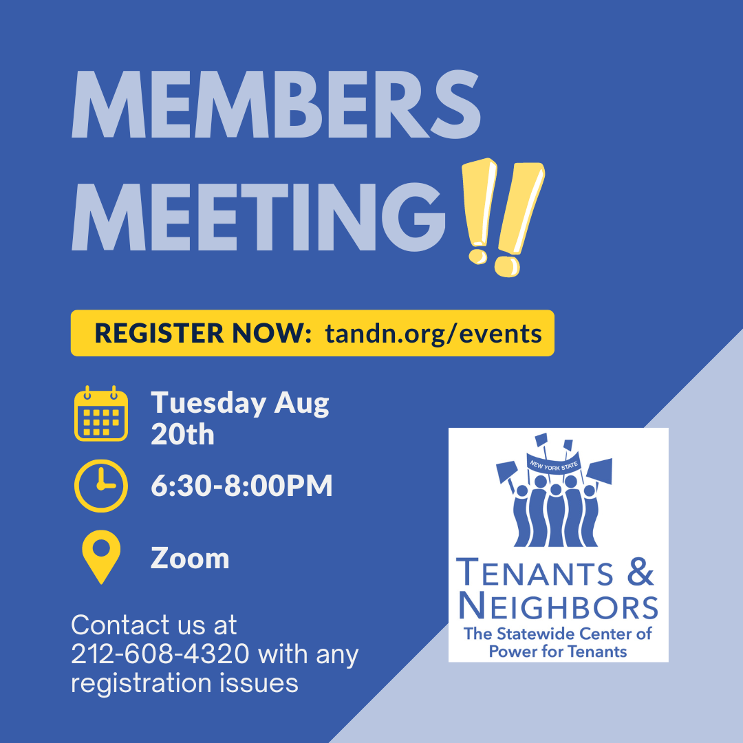 Events — Tenants & Neighbors