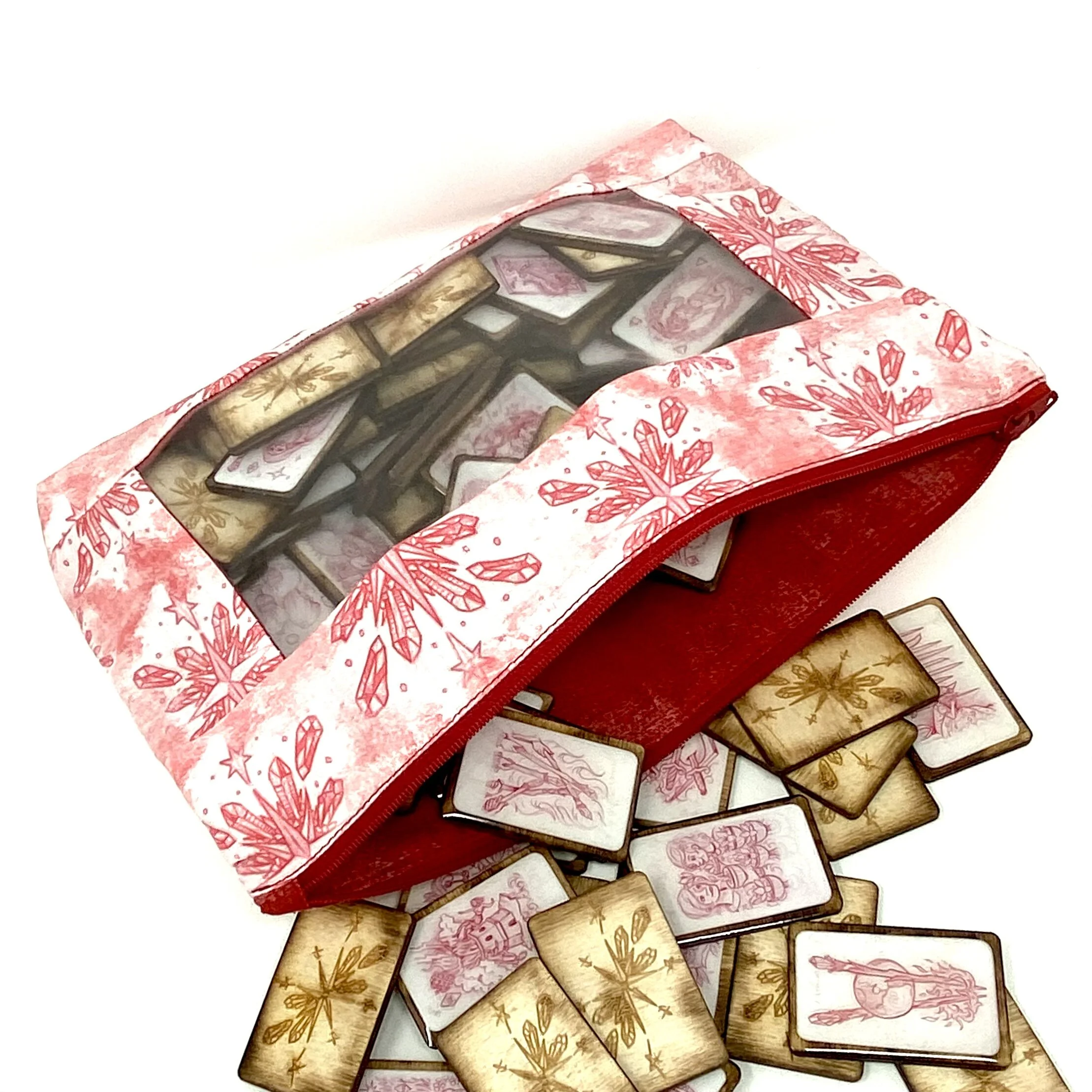 Moonlit Faye Tarot Bag Clear View Tile Inside