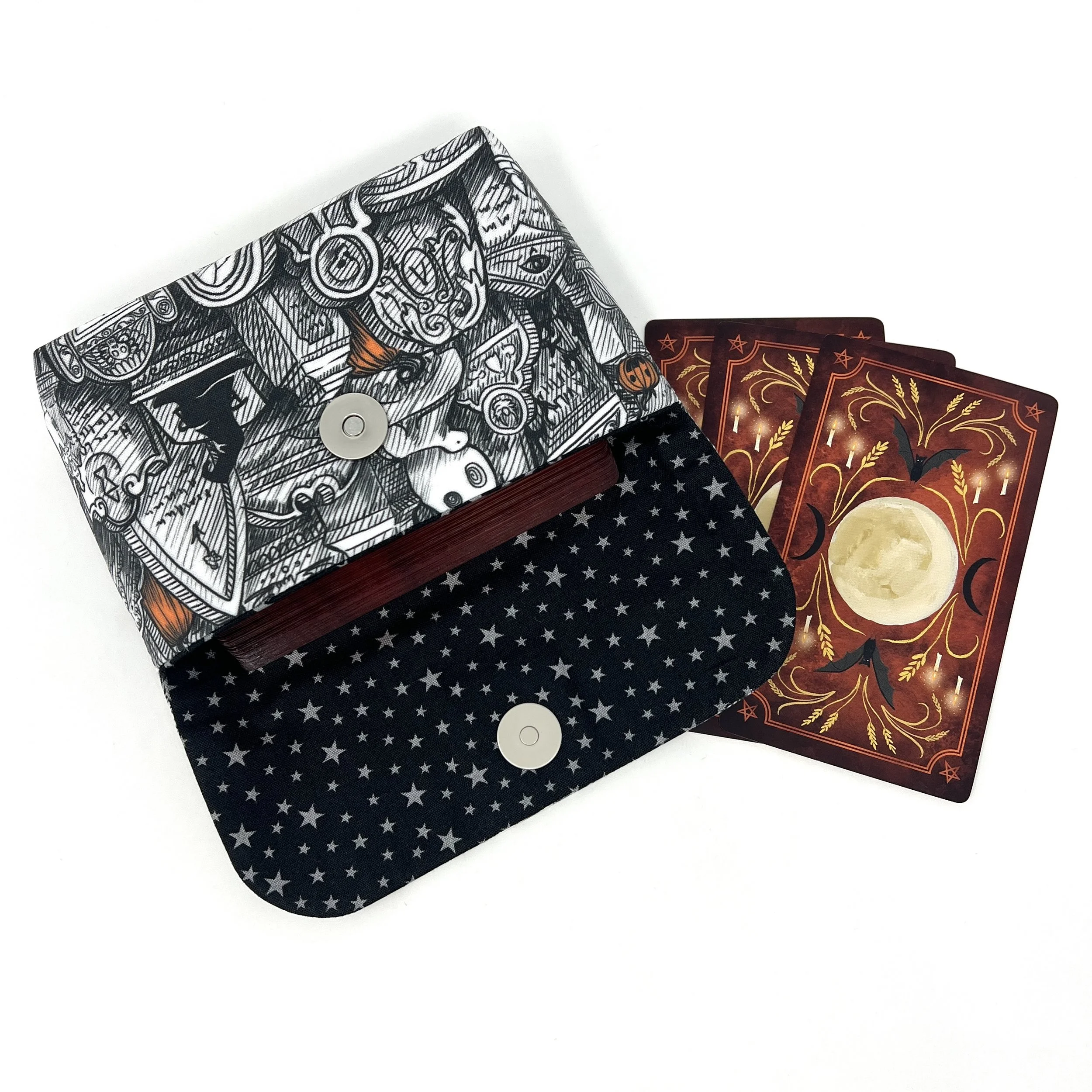 Medium Tarot Clutch - Halloween Graveyard