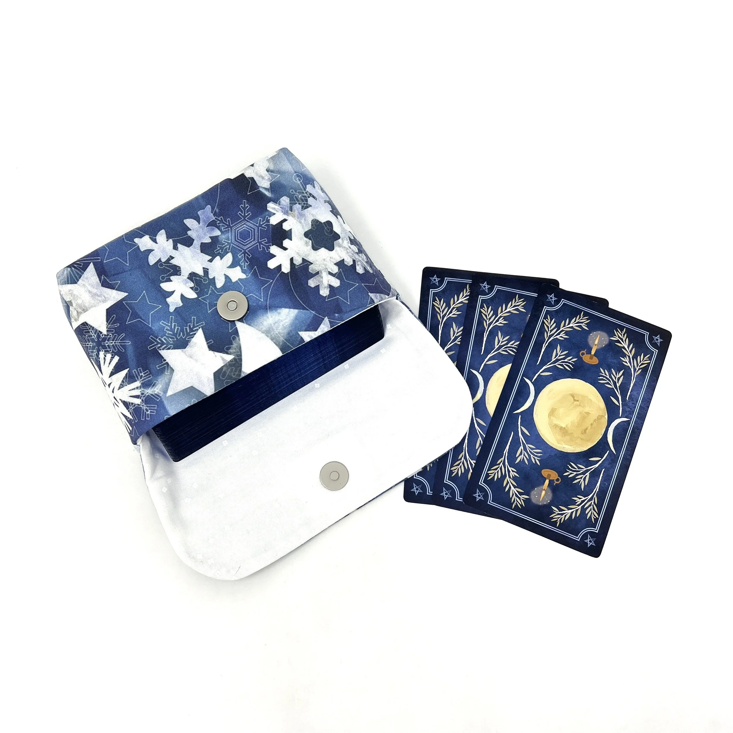 Small Tarot Clutch - Starry Snowy Night