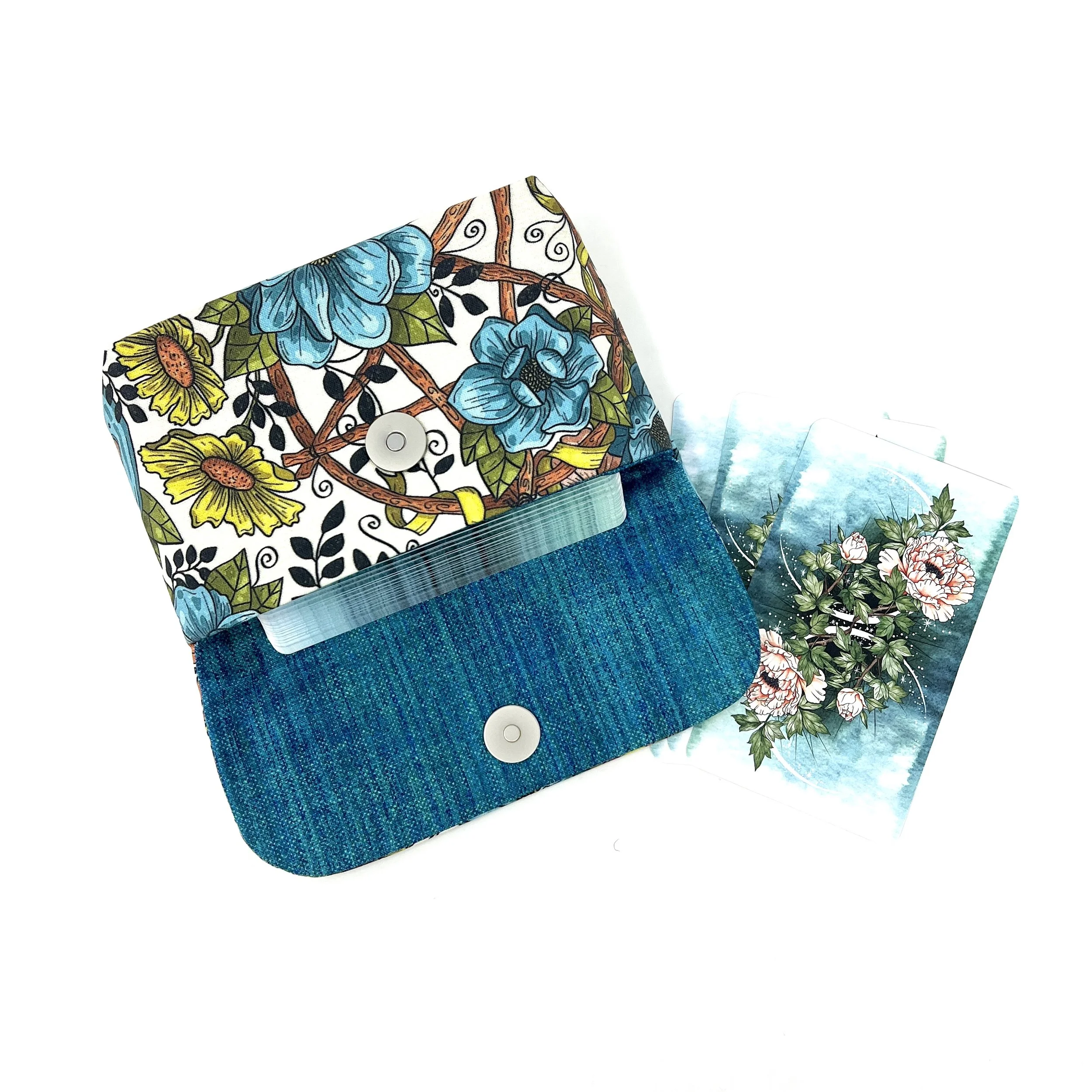 Medium Tarot Clutch - Floral Mystic