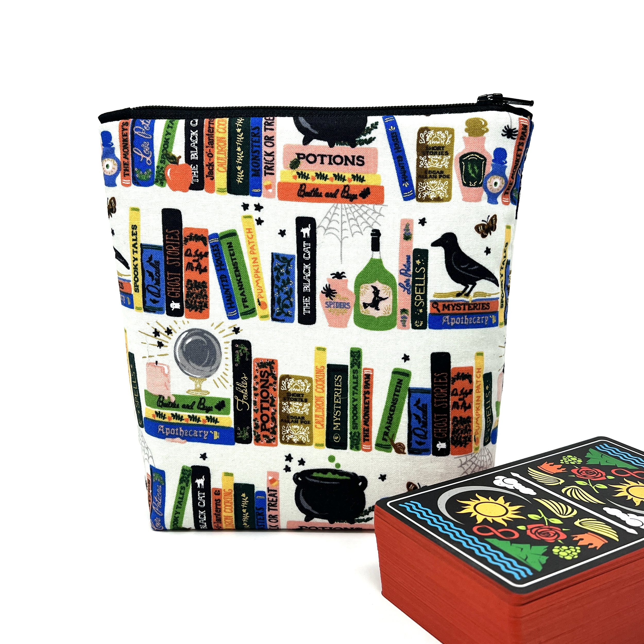 Upright Zipper Bag- Spellbound Bookshelves Collection