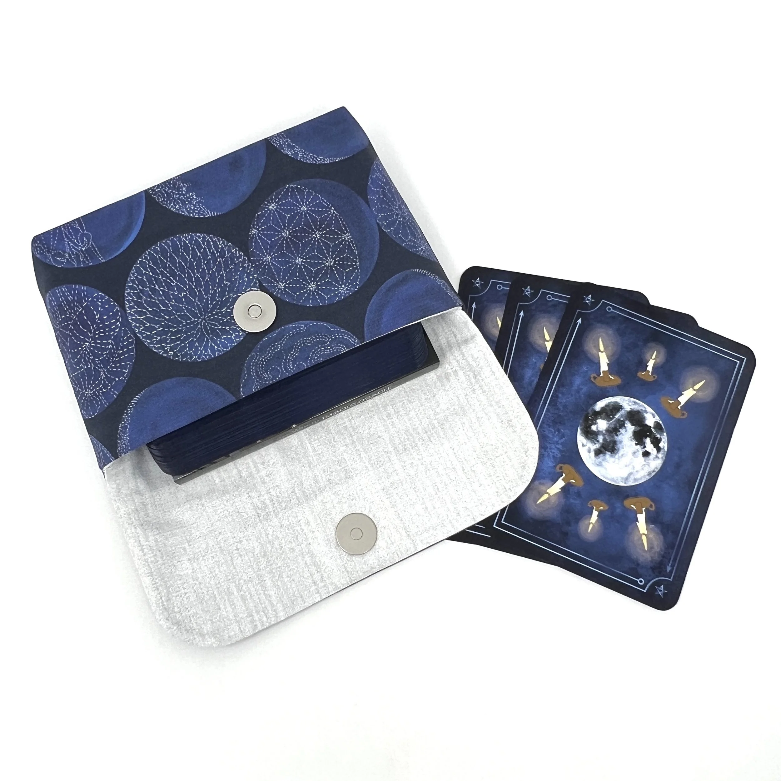 Large Clutch - Sashiko Moon Collection