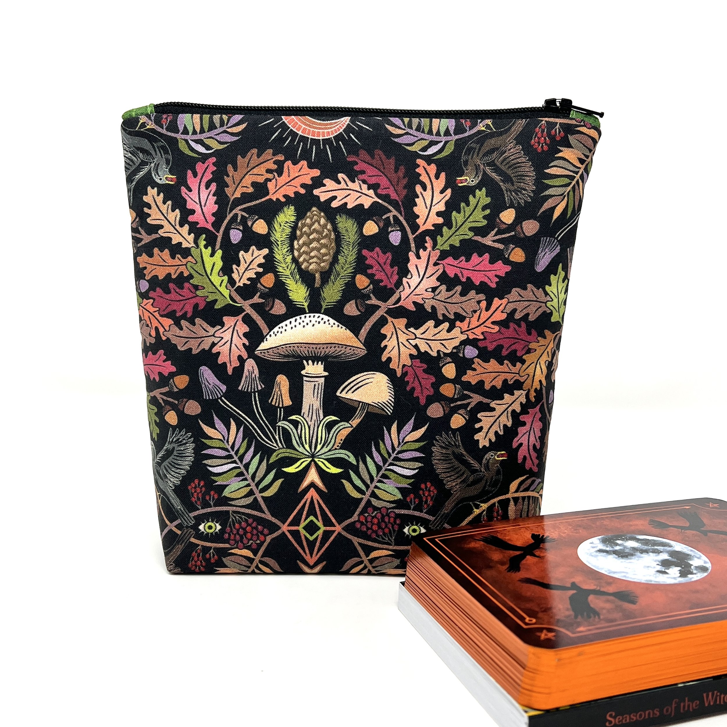 Upright Zipper Bag- Botanical Kaleidoscope Collection