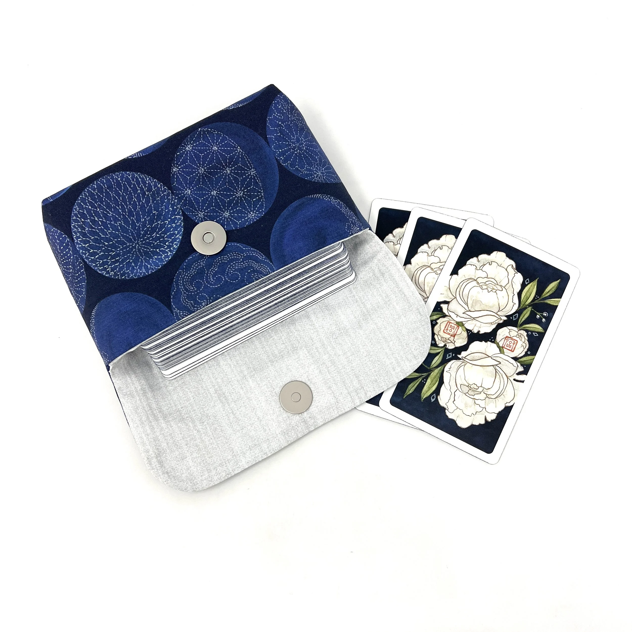 Medium Tarot Clutch - Sashiko Moon Collection