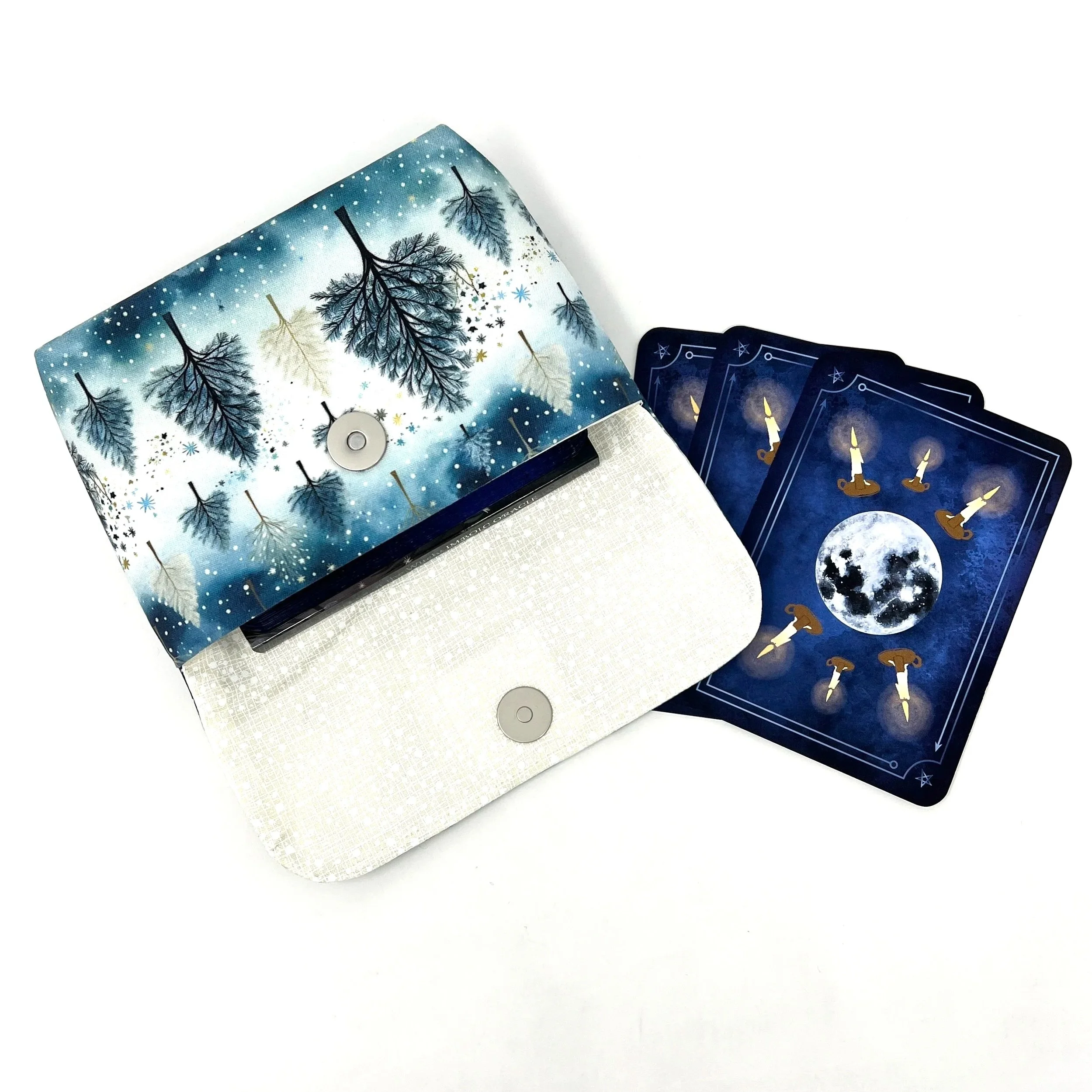 Large Clutch -  Blue Watercolor Forest Collection