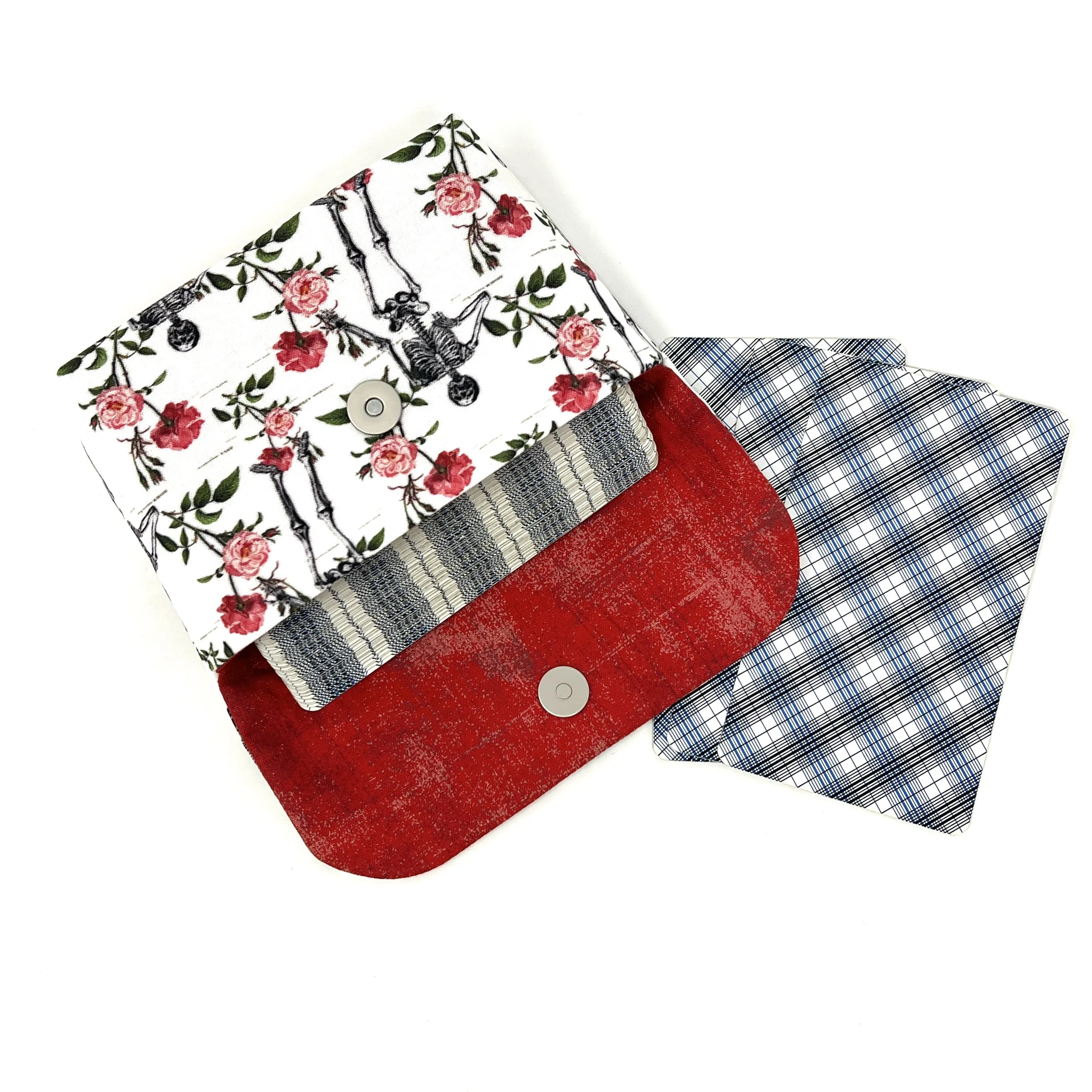 Small Tarot Clutch -Skeleton Rose