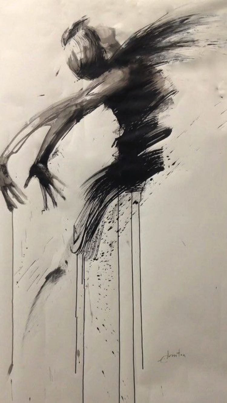 PAIN 104 - Original charcoal drawing of standing nude female from behind. —  ANTOINE ART