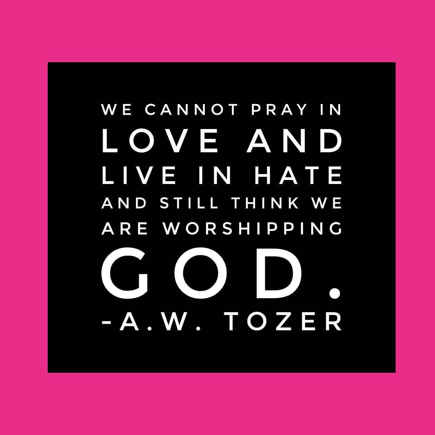 It&rsquo;s hard to hate those you pray for consistently. 

We can let our prayers help shape our thoughts towards them- actually ask the Lord to give you His thoughts towards them as you pray. 

&ldquo;We love each other because he loved us first.&rd