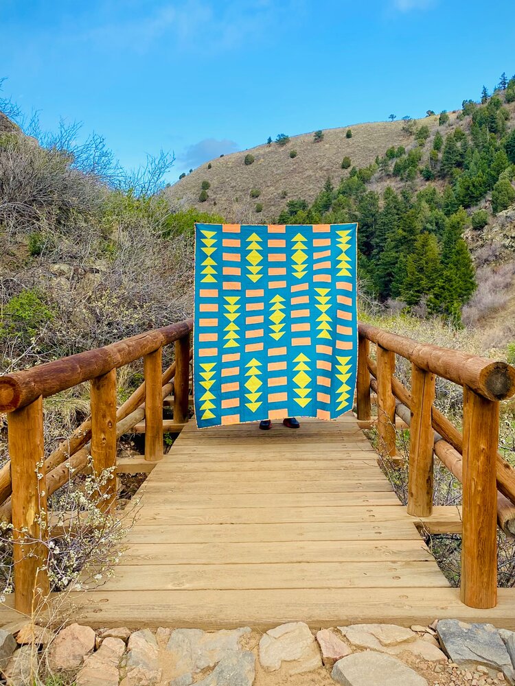 A bright quilt in the wild