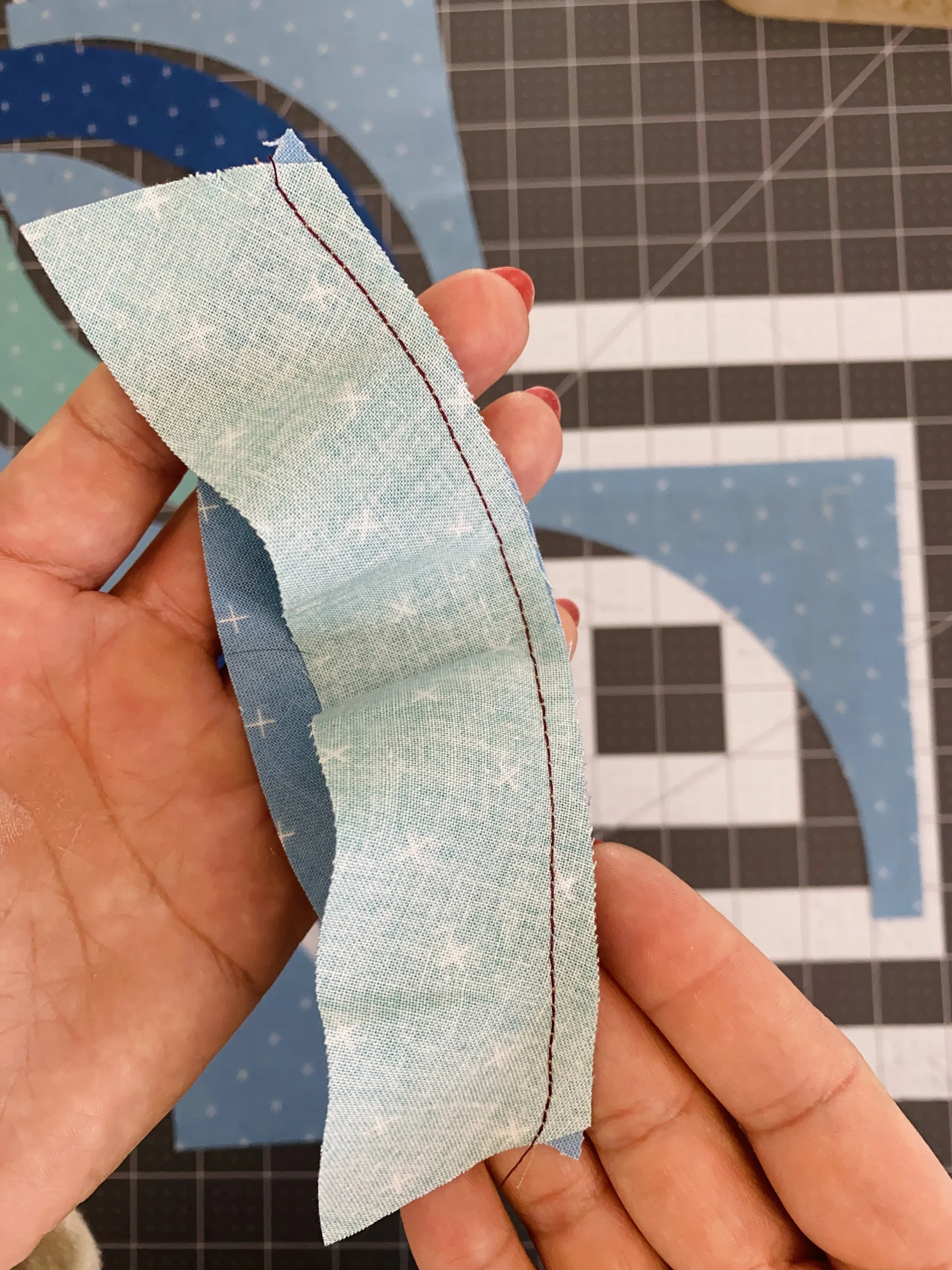 First sewn unit.JPG