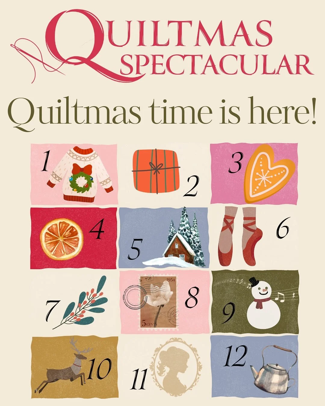 It&rsquo;s the most wonderful time of year again - the Quiltmas Spectacular! I&rsquo;ve jumped in the Quiltmas sleigh with 11 other designers to bring you a joyful quilt block jubilee. What is Quiltmas? It&rsquo;s a digital stocking bursting at the s