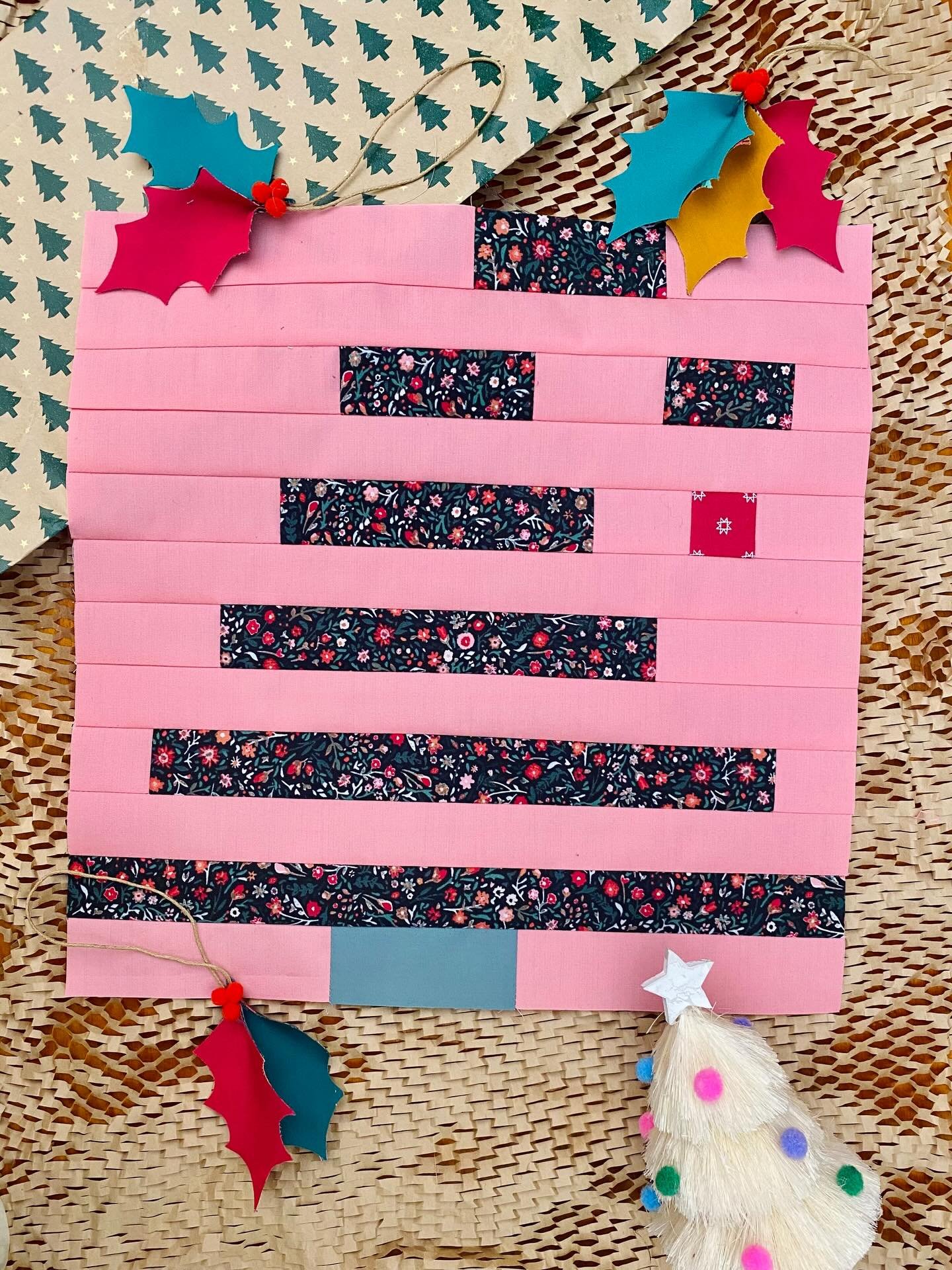 For Quiltmas 2023, I designed the Charlie&rsquo;s tree block. Inspired by Mount Crumpit and a Charlie Brown tree, I named this little sweetie block after my cat Charlie (swipe to see him with his favorite accessory, his tutu). 

The floppy top of the