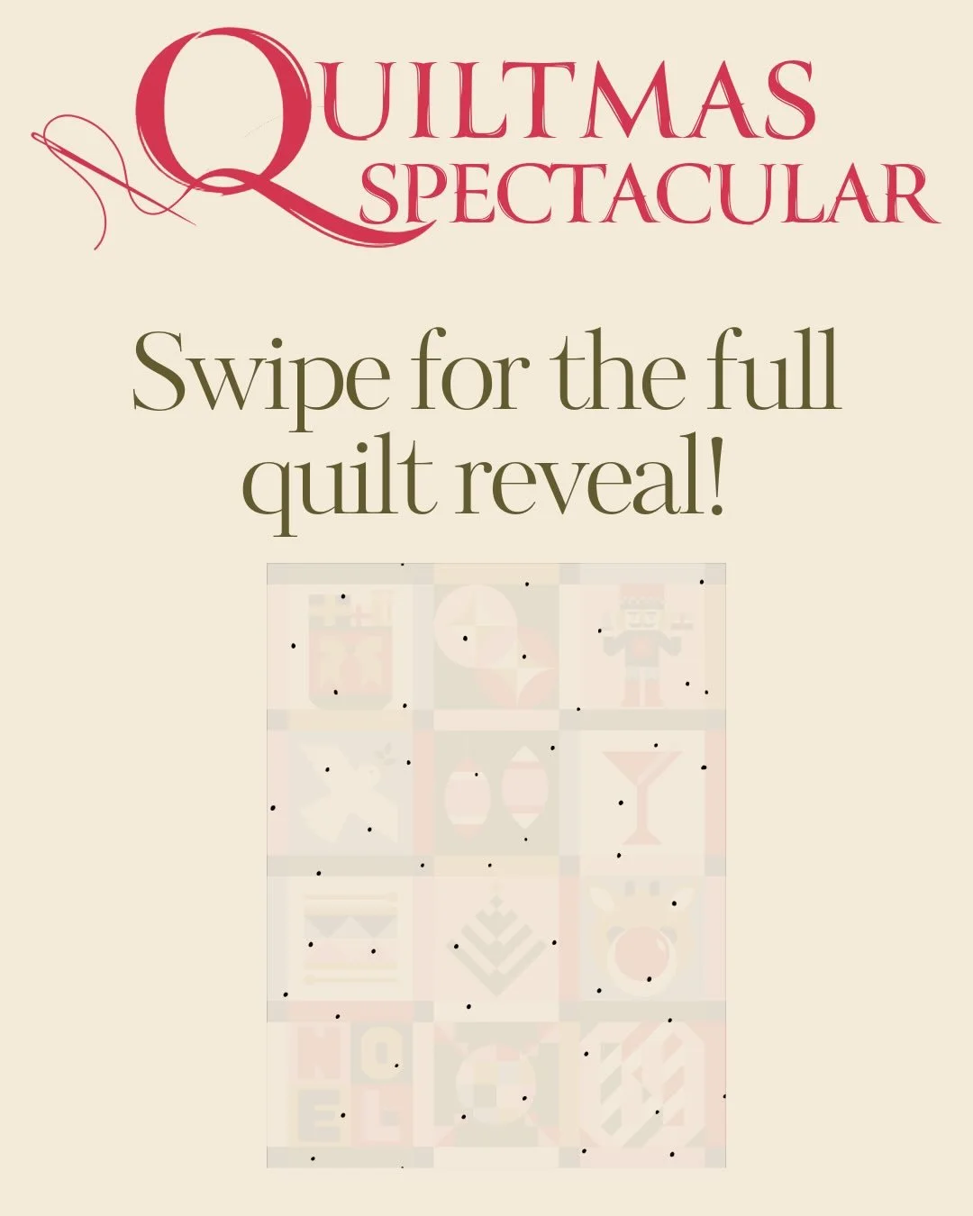 Twas the day after Quiltmas, when all through the fabric stash 🎄
The needles were whirring, in a last minute dash 🦌
All the blocks were unwrapped, being stitched up with care 🎁
With hopes that bobbins would never be bare 🧵

I hope you enjoyed thi