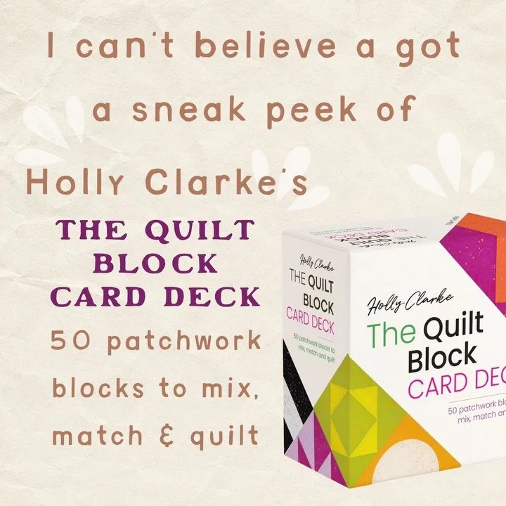 I LOVE A NEW QUILTY TOOL!!! I can&rsquo;t be the first to sing its praises, but @holdmyseamripper &lsquo;s quilt block card deck is tooooooo fun!! It&rsquo;s full of modern quilty inspo to help you make, mix and match to your hearts&rsquo;s content!
