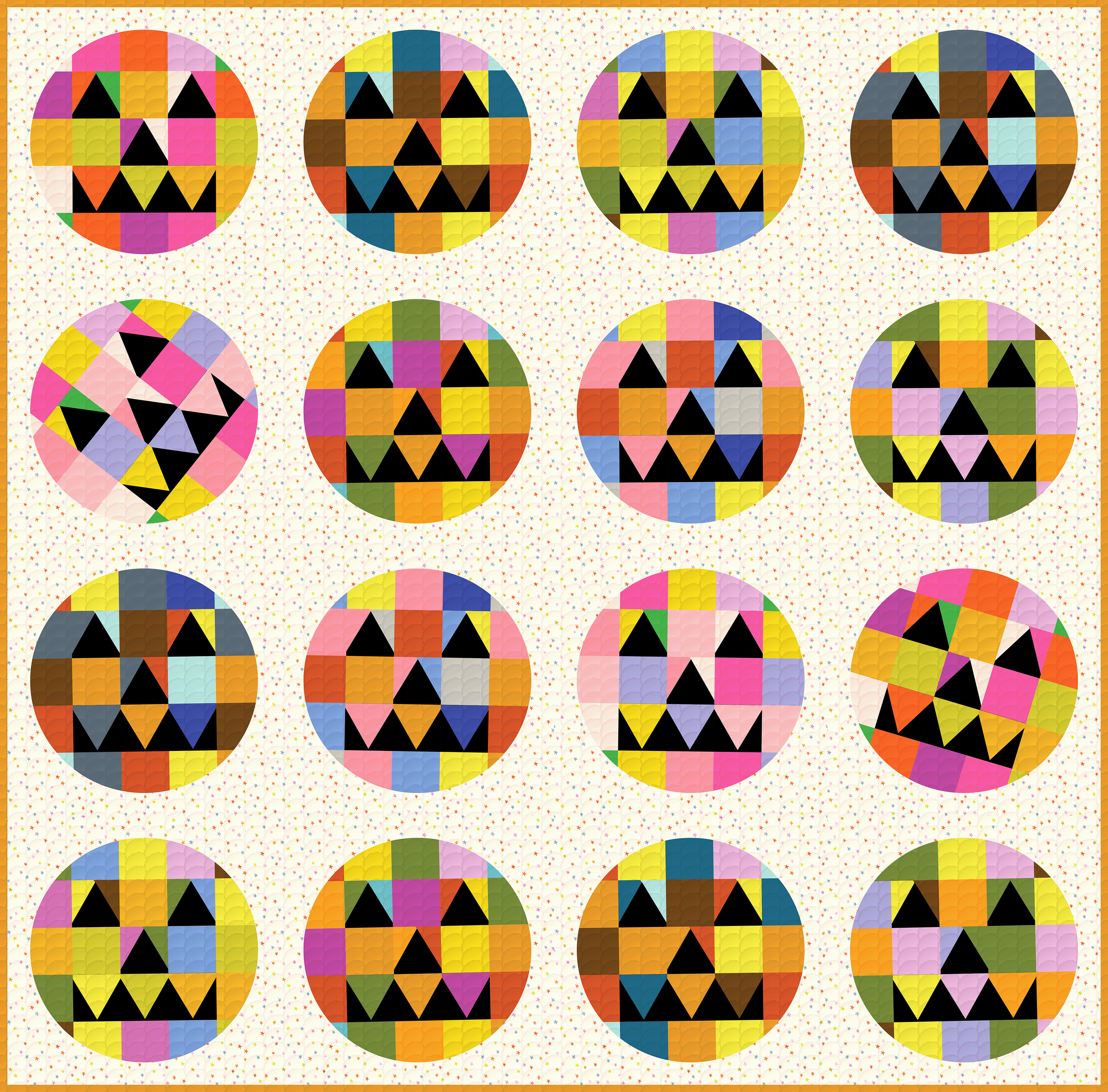 patchwork pumpkins to celebrate the season