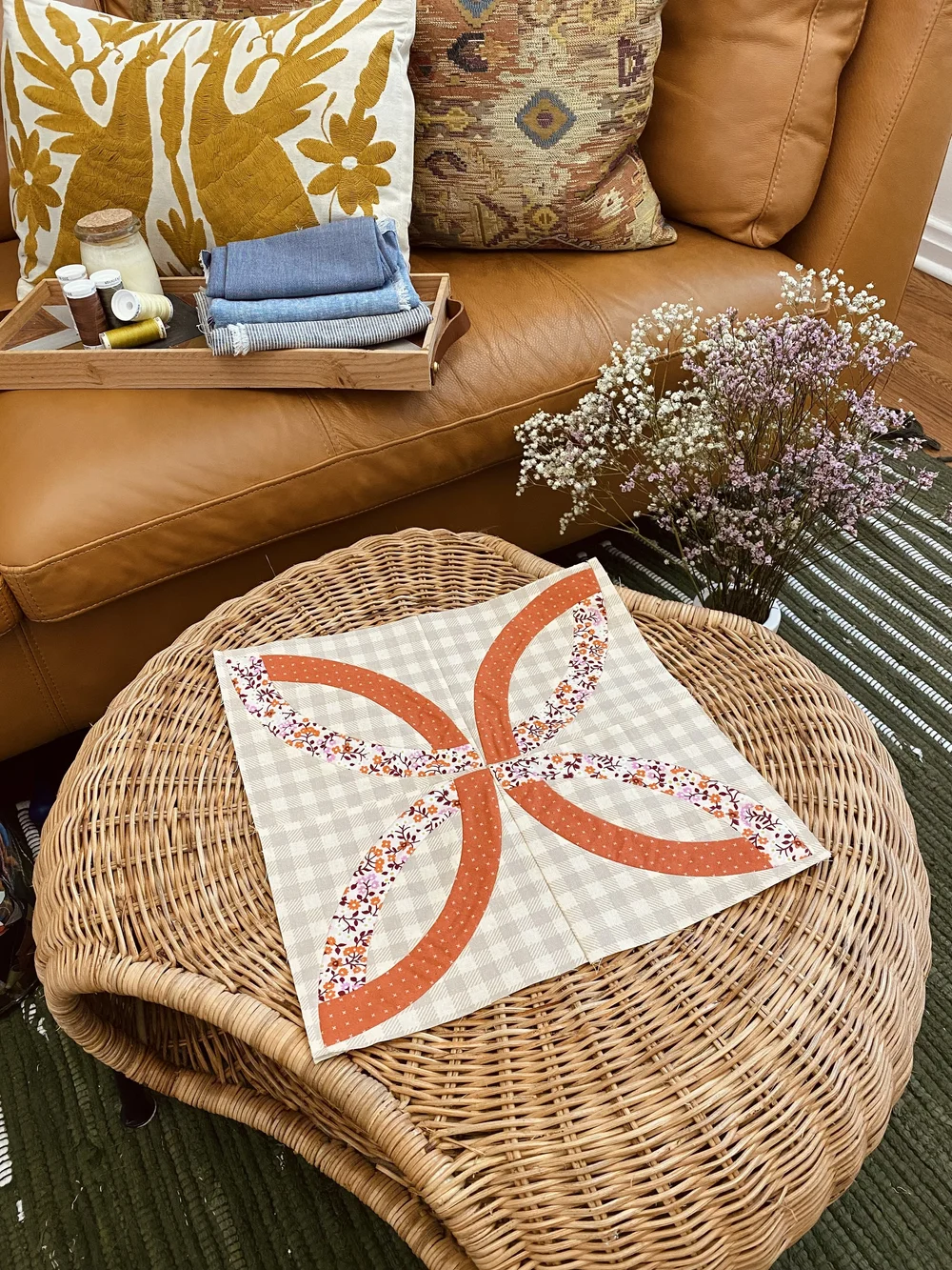 Pattern Print Circus Quilt