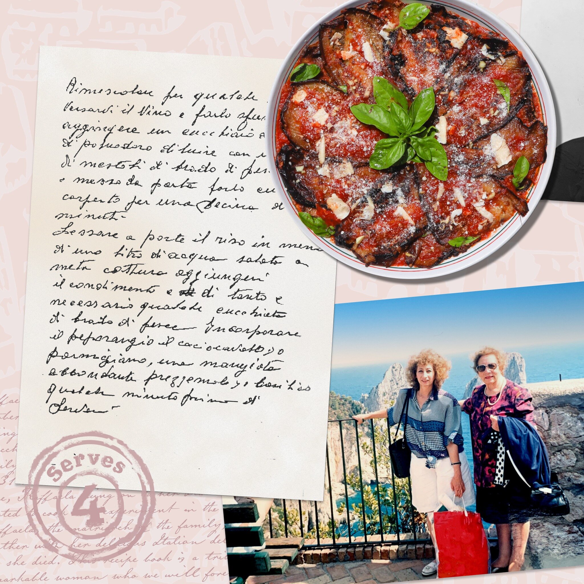 A few snippets from Raffaela&rsquo;s Cookbook. 

My mission was to build feelings of love, nostalgia and sentiment. There is nothing better than flipping through old photo albums and I wanted this cookbook to resemble those feelings and memories 💗

