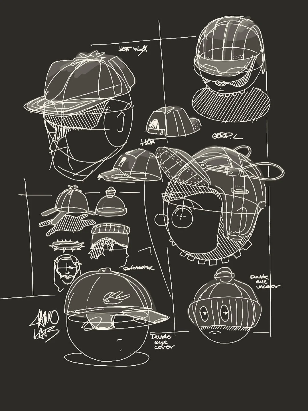Hat 22. ⏭️ which one?
.
.
.
.#sketch #sketchbook #inktober #productober #draw #doodle #hat