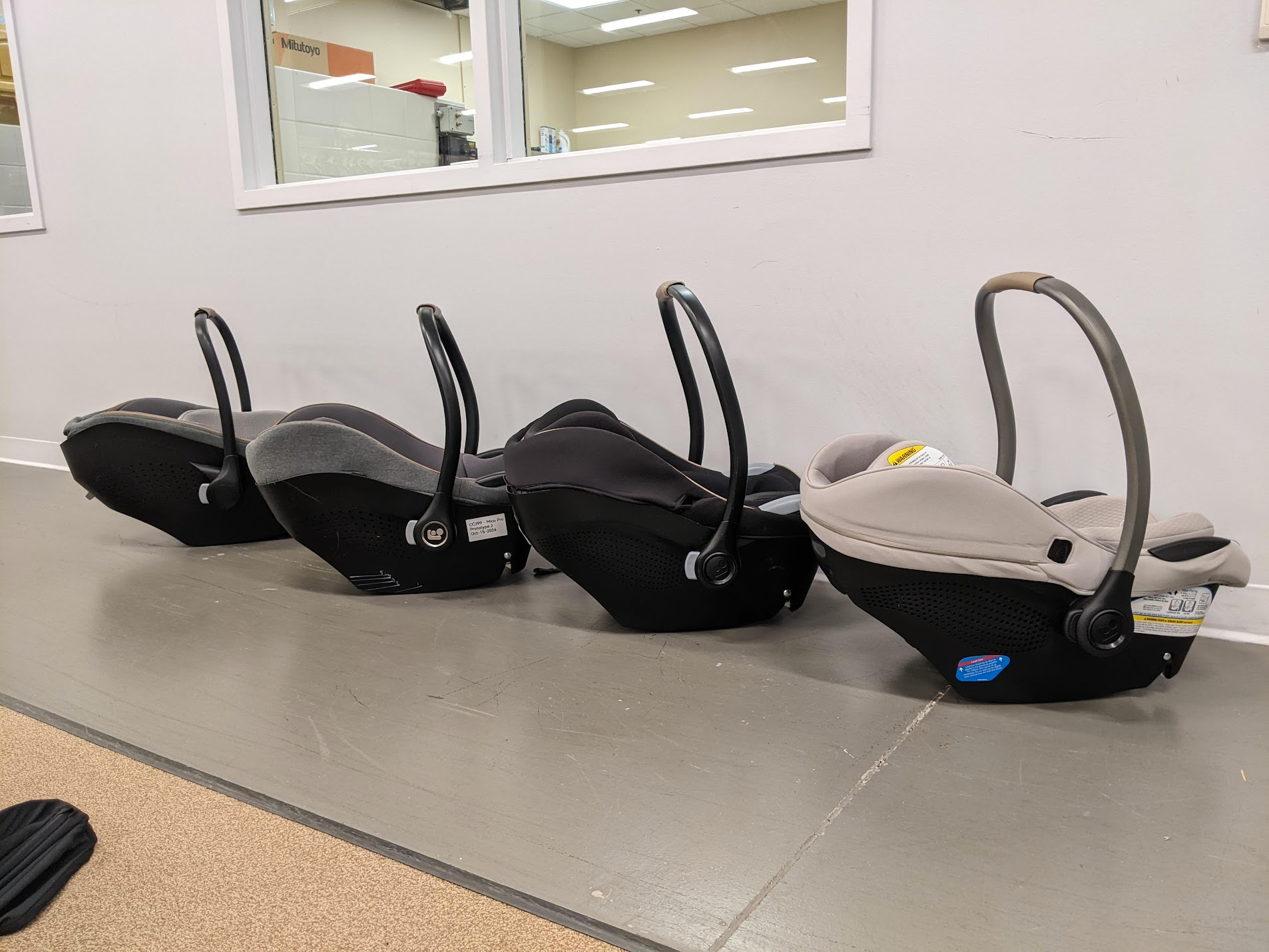 Series of prototype infant carriers