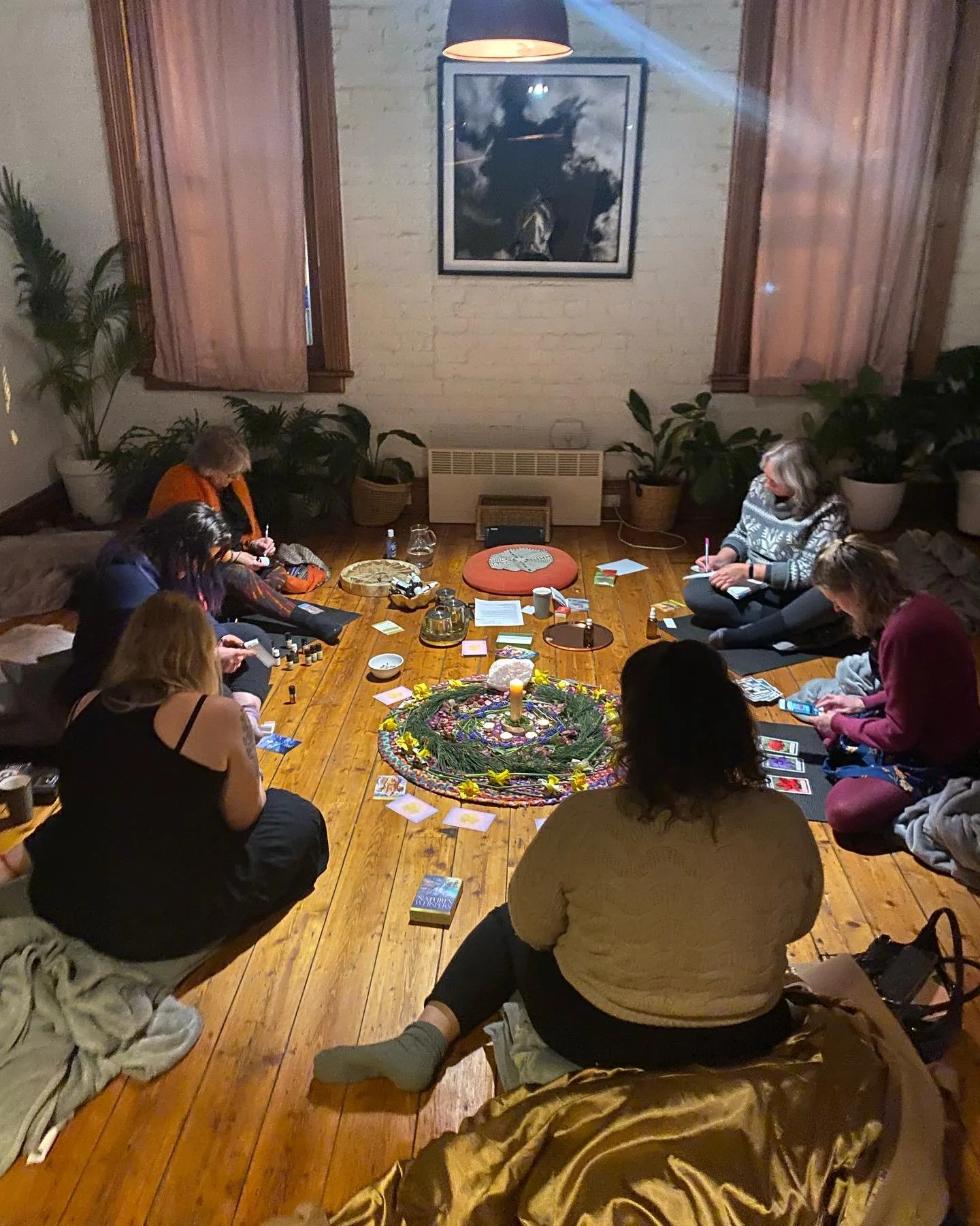 women in Central Victoria, Australia joining women's retreat or sacred circle for women