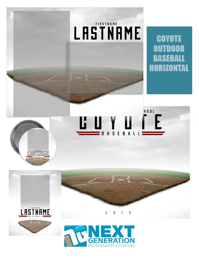 3rd Creative - Coyote Outdoor Baseball Horizontal - T&I Template