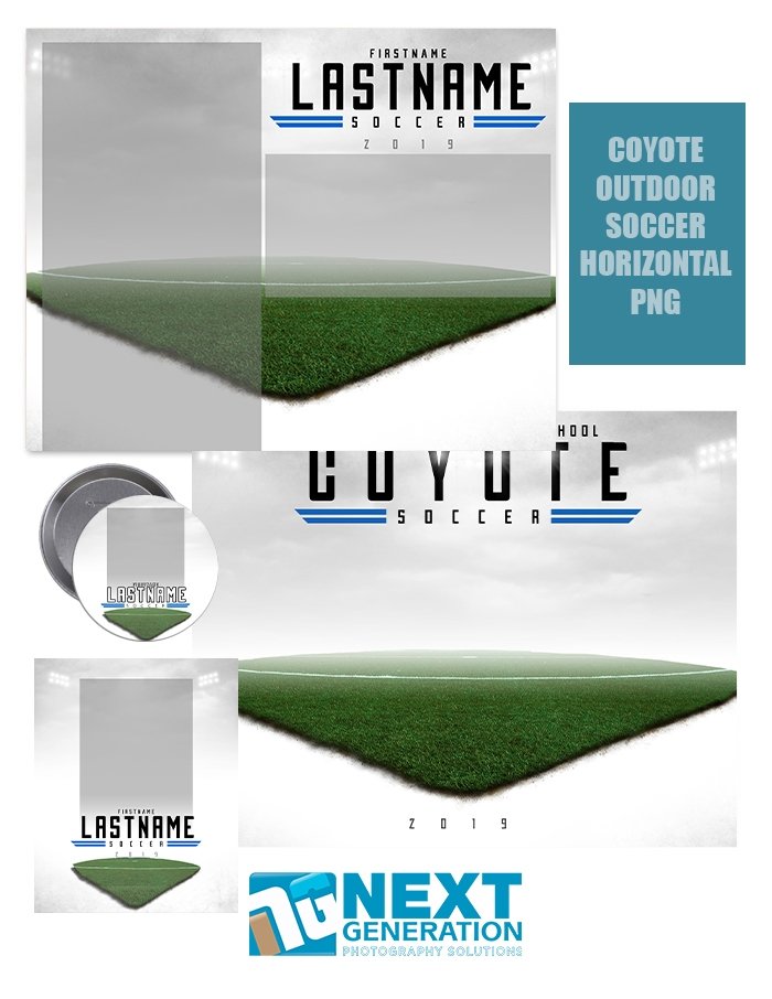 3rd Creative - Coyote Outdoor Soccer Horizontal PNG - T&I Template