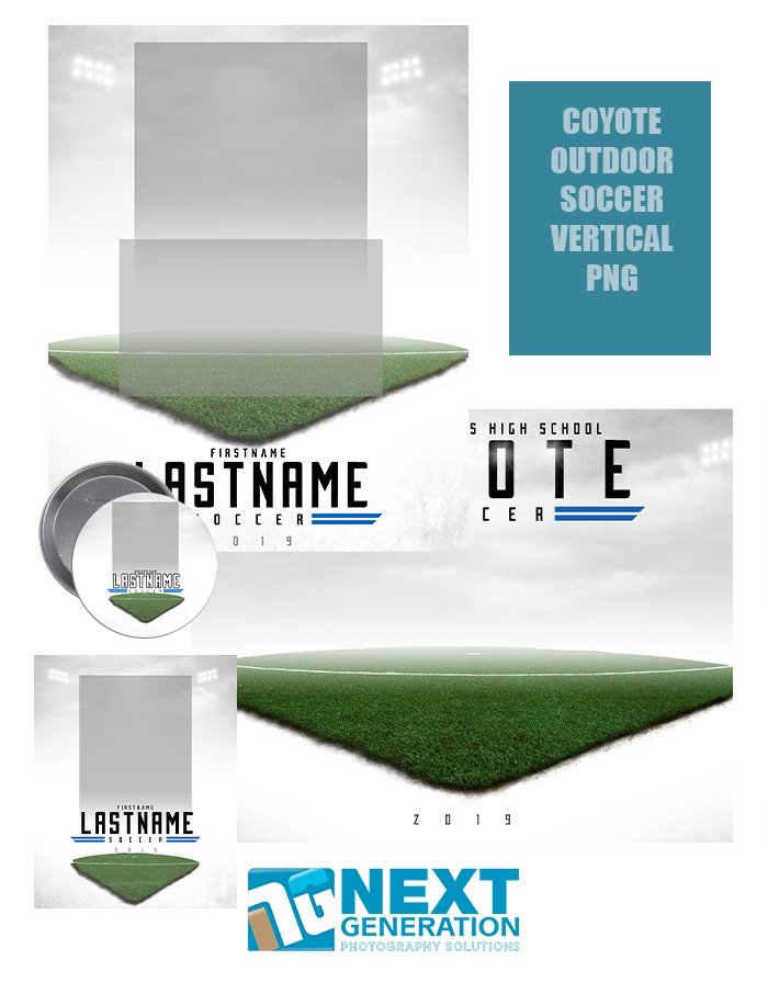 3rd Creative - Coyote Outdoor Soccer Vertical PNG - T&I Template