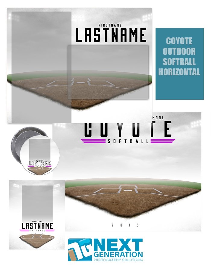 3rd Creative - Coyote Outdoor Softball Horizontal - T&I Template