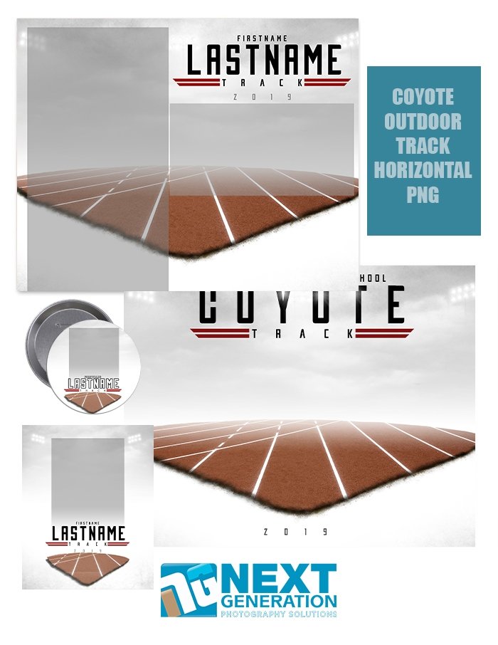 3rd Creative - Coyote Outdoor Track Horizontal PNG - T&I Template