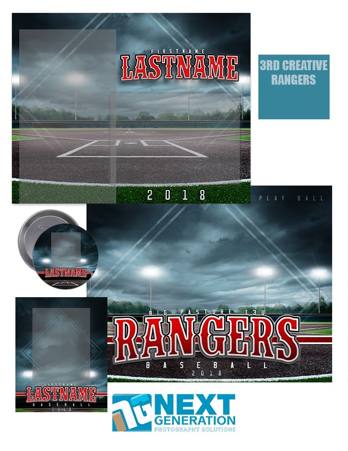 3rd Creative - Rangers Baseball Horizontal - T&I Template