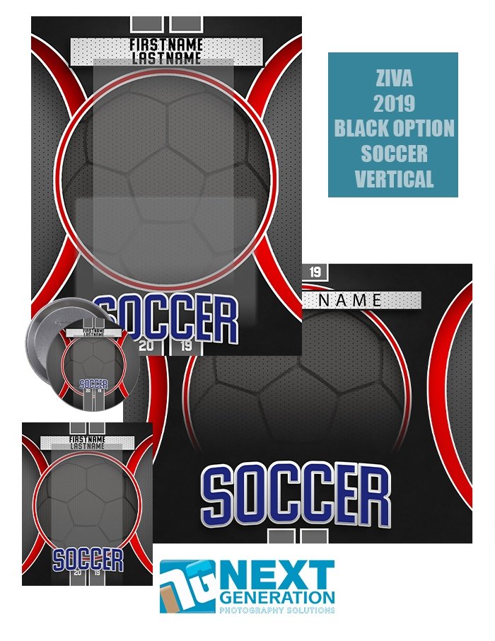 3rd Creative - Ziva Series Black Soccer - T&I Template