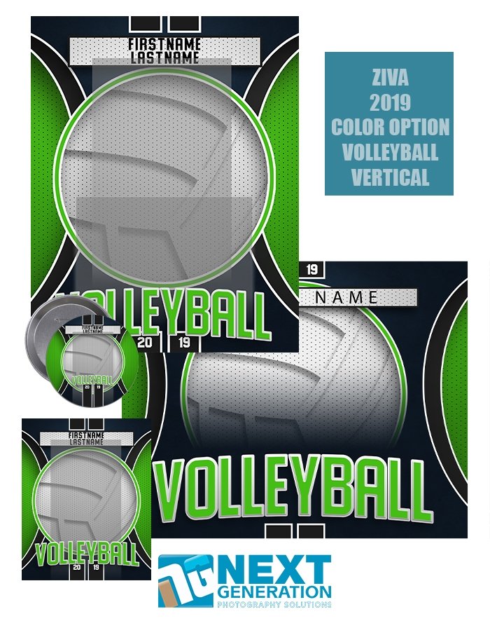 3rd Creative - Ziva Series Color Volleyball - T&I Template