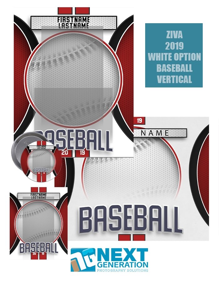3rd Creative - Ziva Series White Baseball - T&I Template