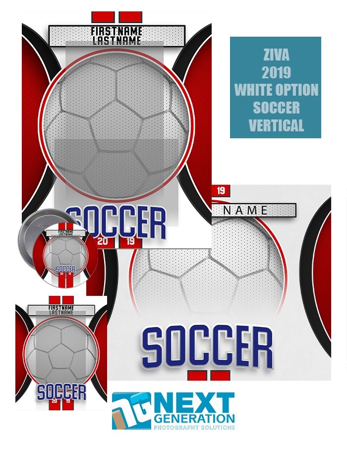 3rd Creative - Ziva Series White Soccer - T&I Template