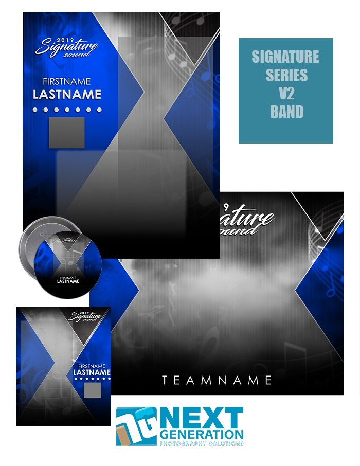 PSM Graphix - Signature Series V2 Band - T&I Template