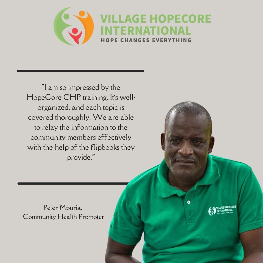 Saturday Success Stories 🌱 Today we are sharing a testimonial from one of our own Community Health Promoters, Peter Mpuria - thank you for being part of our team Peter! ⁠
⁠
Our flipchart program began back in 2020 during COVID-19 as a way to safely 