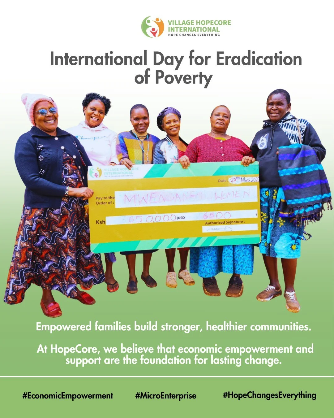International Day for the Eradication of Poverty 2025.
At HopeCore, we believe that breaking the cycle of poverty begins with empowerment.
Through our Micro Enterprise Program, we equip community members—especially women and youth—with