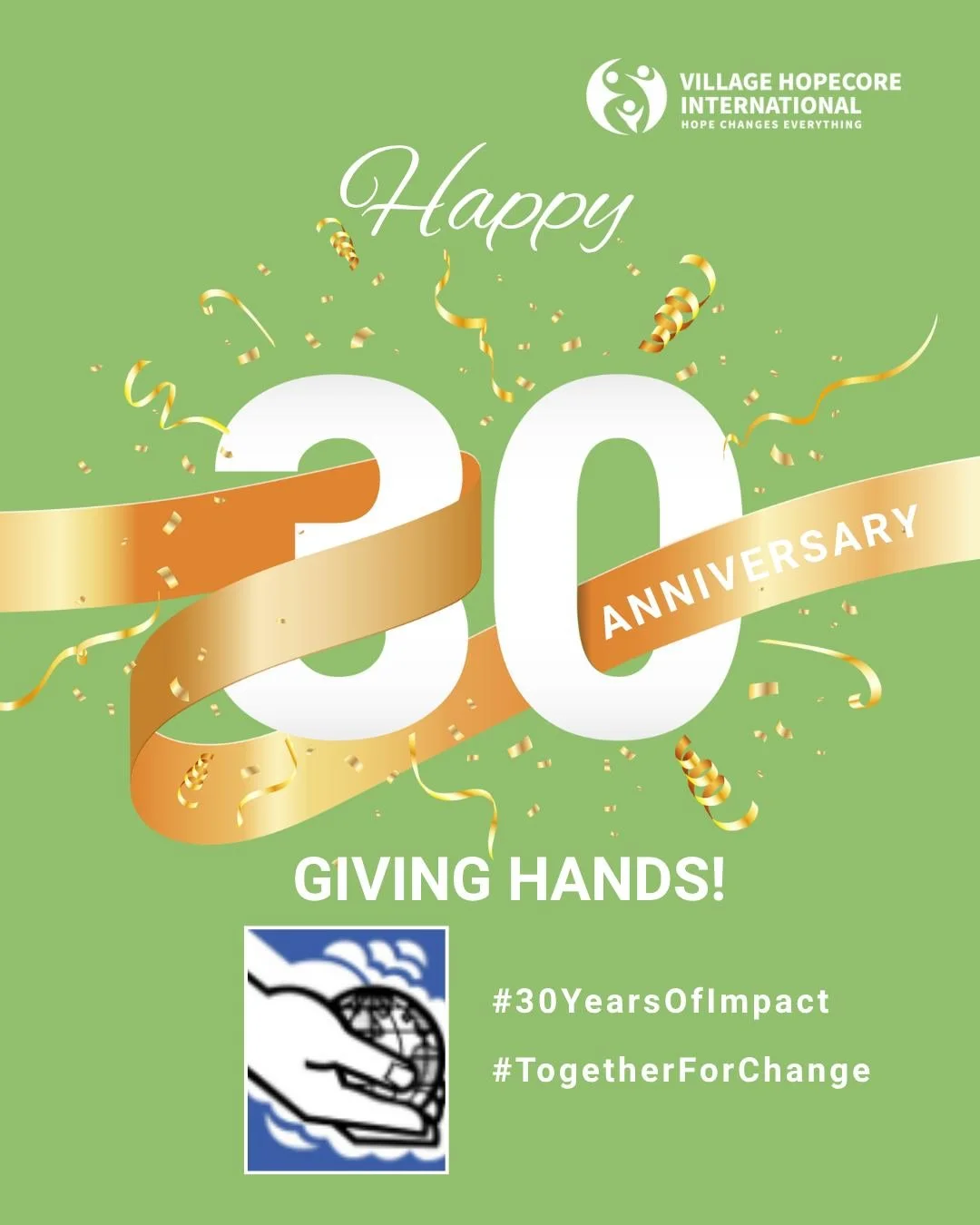 Happy 30th Anniversary, Giving Hands (Gebende H&auml;nde)! For three decades, you&rsquo;ve been a beacon of hope &mdash; touching lives, transforming communities, and inspiring change. Since 2009, your partnership has been at the heart of our Public 
