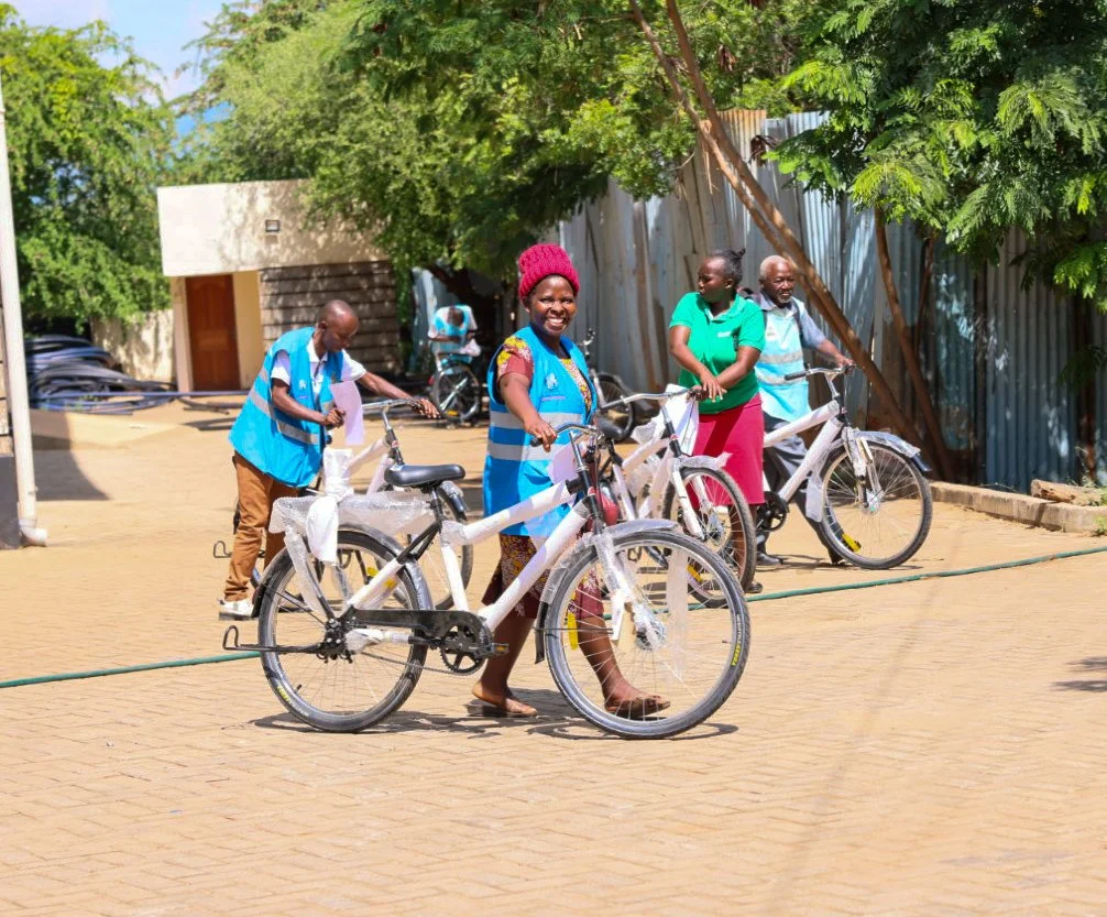 Strengthening Community Health in Tharaka Nithi! Today marks a significant milestone in our efforts to enhance health services in underserved communities of Tharaka Nithi County. We proudly distributed 150 bicycles to 150 Community Health Promoters (